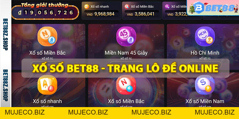 Xổ Số Bet88 - Trang Chơi Lô Đề Online Uy Tín Số 1 Việt Nam - MUJECO.BIZ